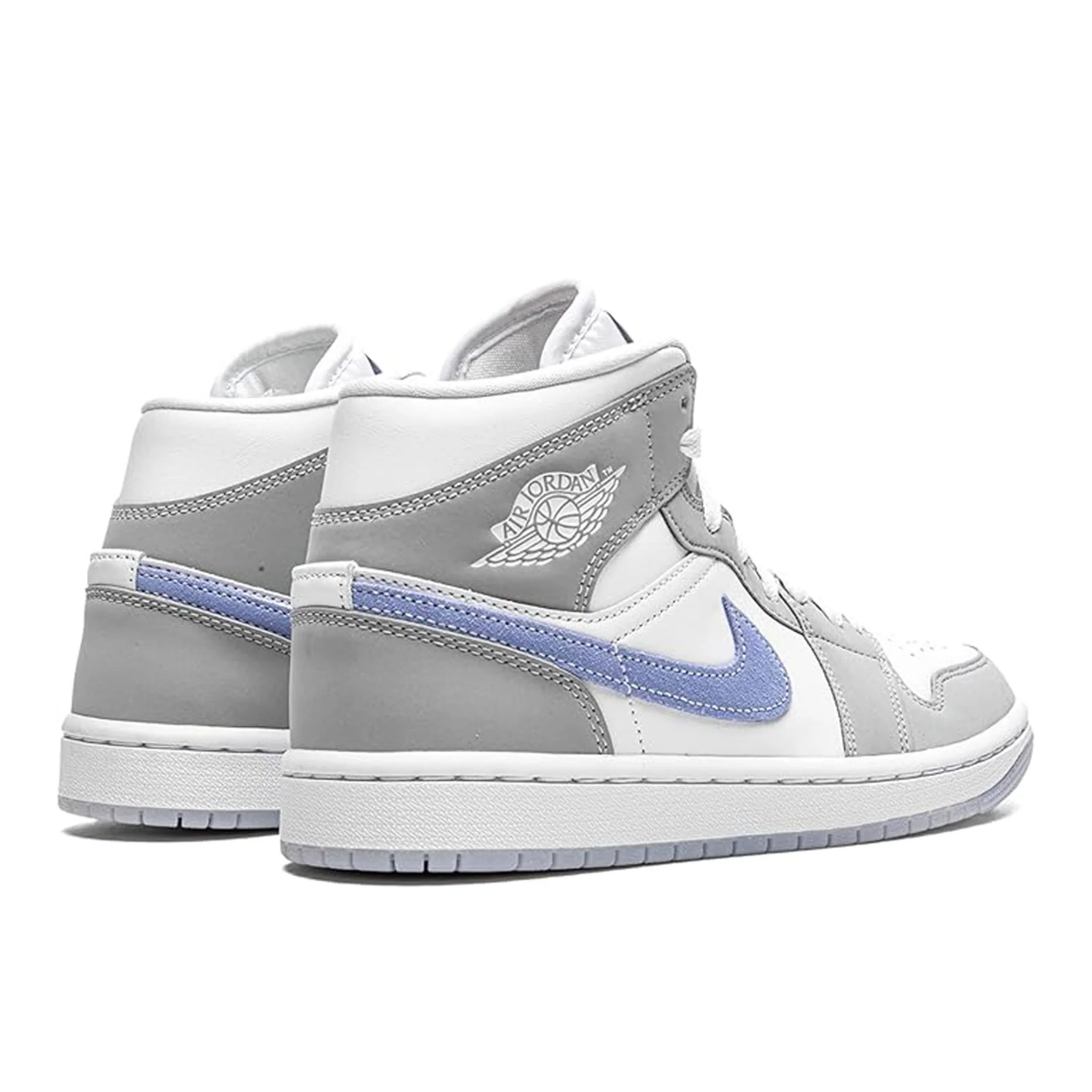 Jordan 1 Mid Aluminium Wolf Grey (Women's) - Image 3