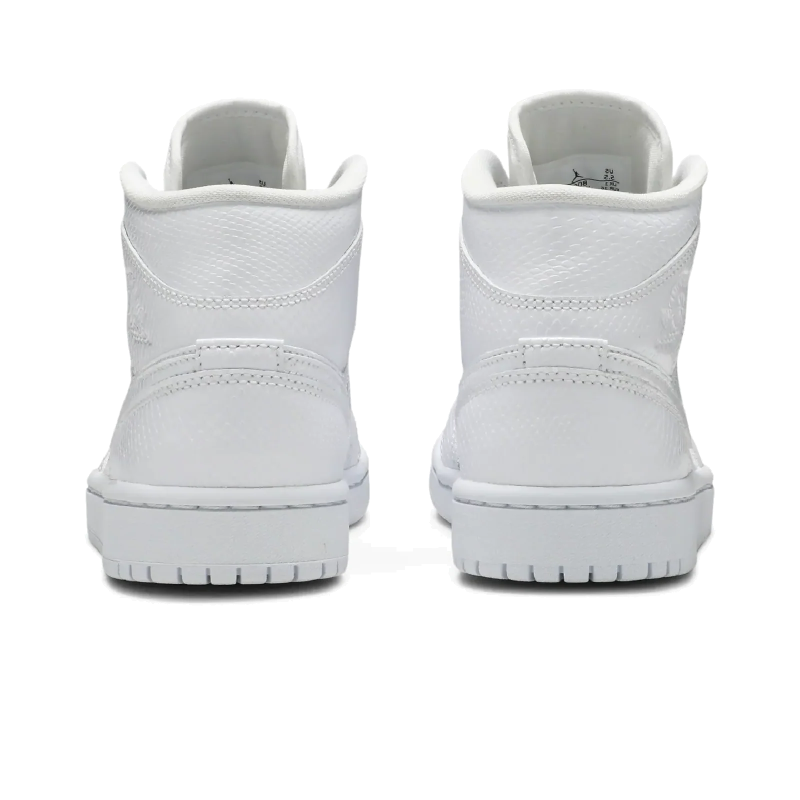 Jordan 1 Mid White Snakeskin (Women's) - Image 4