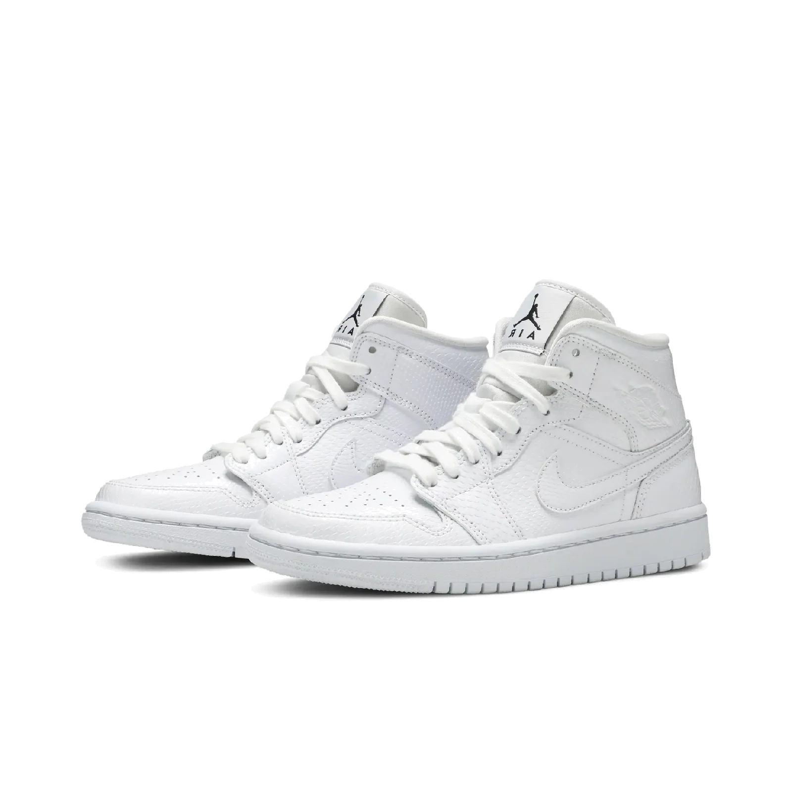 Jordan 1 Mid White Snakeskin (Women's) - Image 5