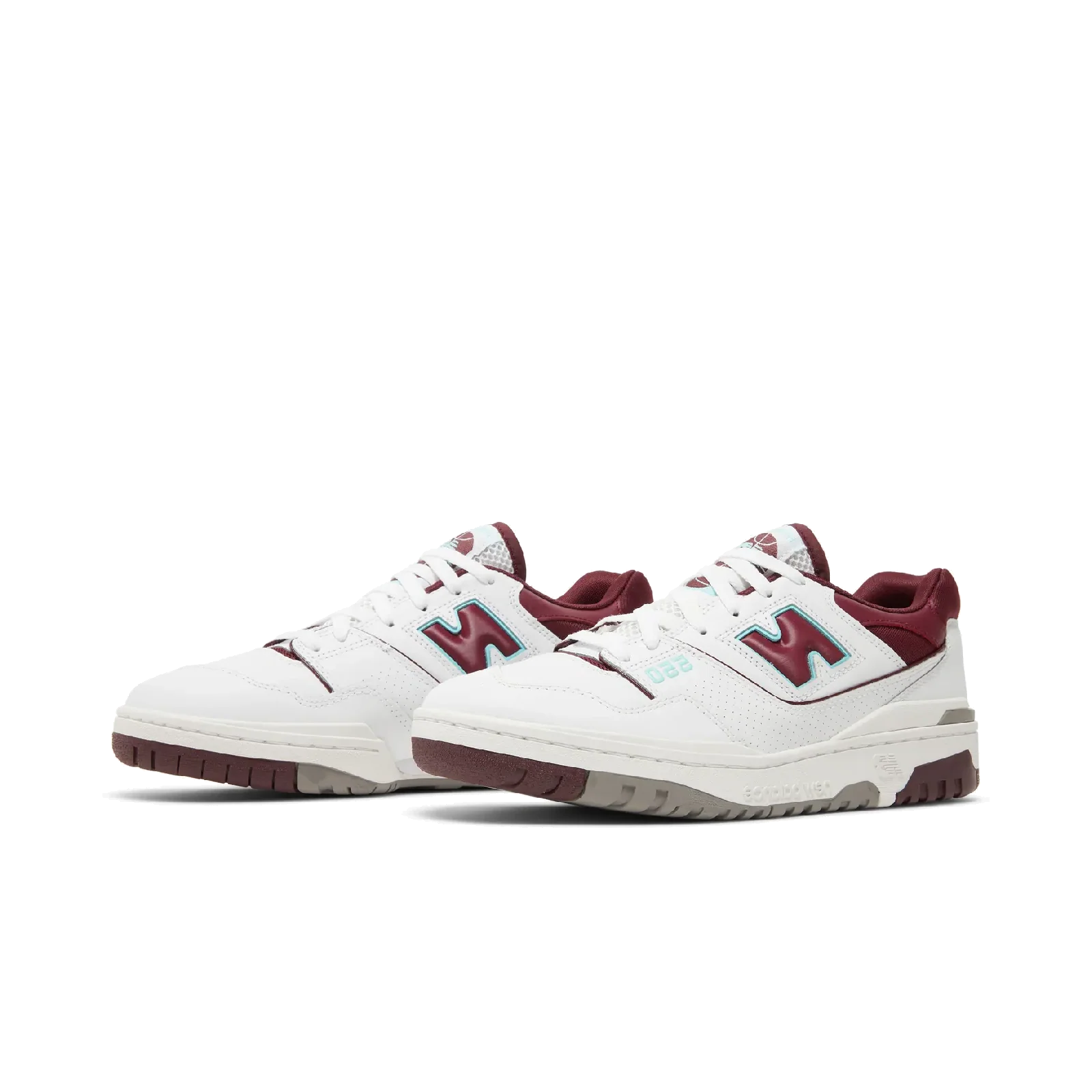 New Balance 550 Burgundy Cyan - Image 5